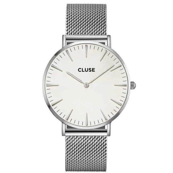 CLUSE | Boho Chic - Mesh Zilver/Wit